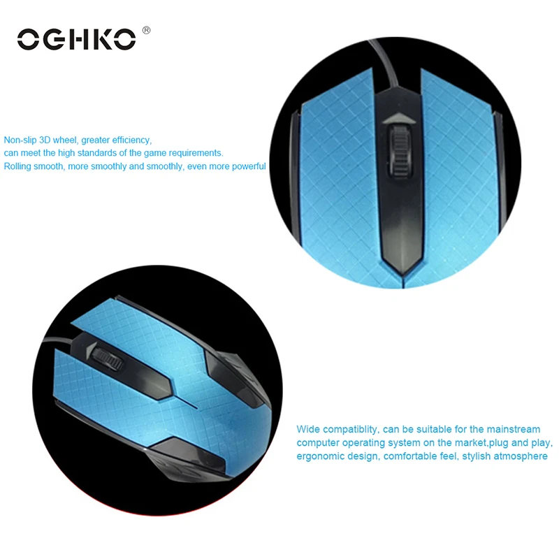 Wholesale computer 3keys USB wired optical mouse    