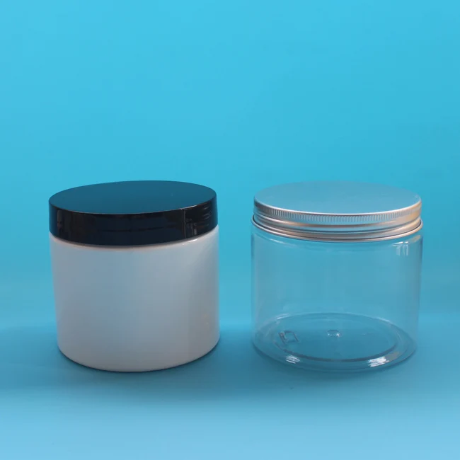 500ml Wide Mouth Plastic Pet Jars,500g Clear Pet Plastic Jar With Screw