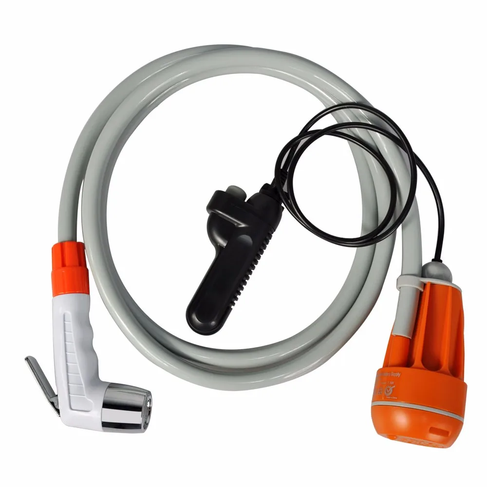 Douche de camping USB Portable Rechargeable Power animaux Shower avec pomp