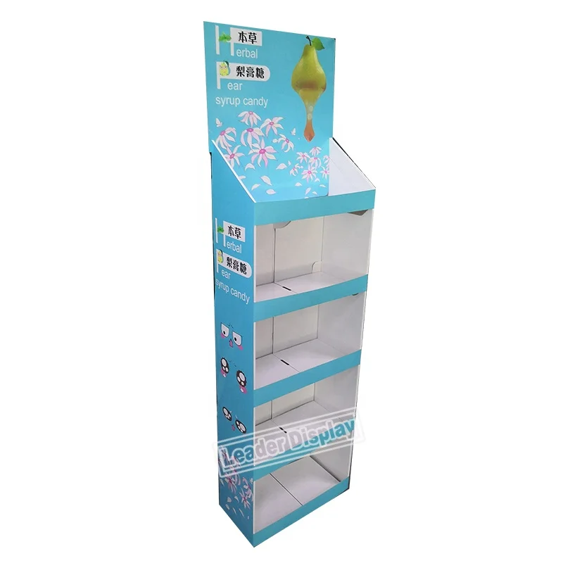 Easy Assembly Exhibition Recycled Mock Up Sweet Pop Paper Cardboard Display Stand Buy Custom