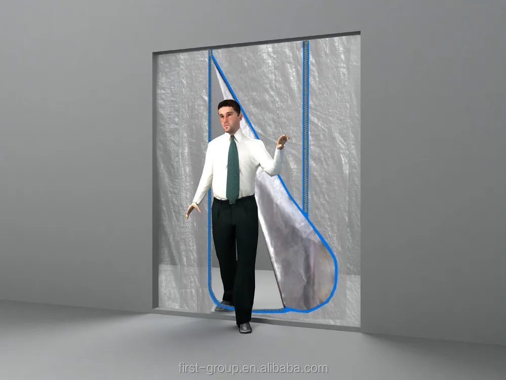 Dust Barrier Temp Zipper Door /plastic Zipper Door Kits Buy Zipper