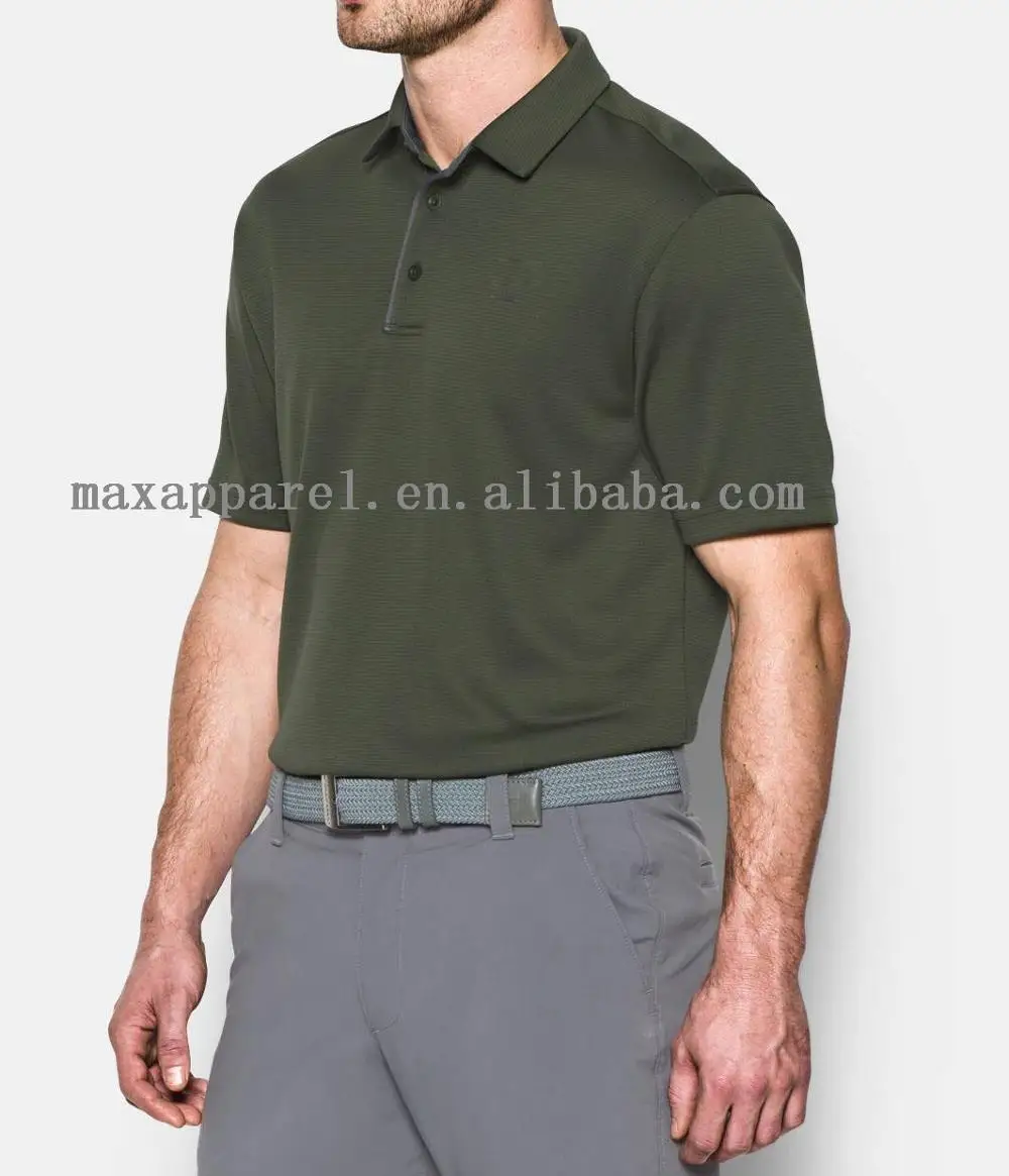 army green golf shirt