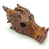 wholesale natural polychrome Ocean Jasper quartz Dragon Head crystal dragon head Hand Carved Crystal Skulls For Sale