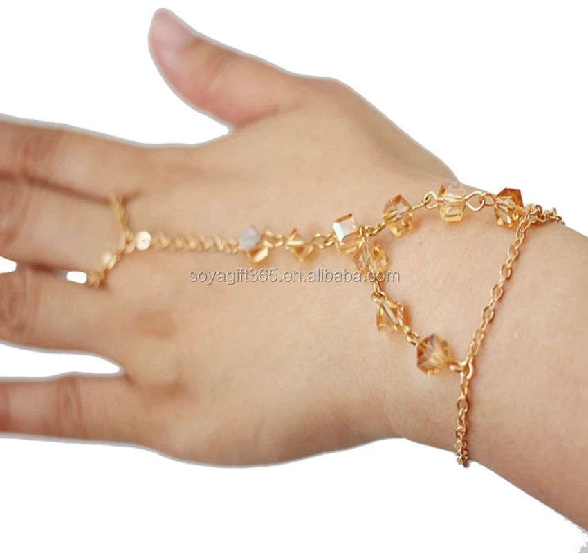 Charming Slave Chain Gold Link Finger Ring Hand Bracelet Charming Slave Chain Gold Link Finger Ring Hand Bracelet Product On Alibaba