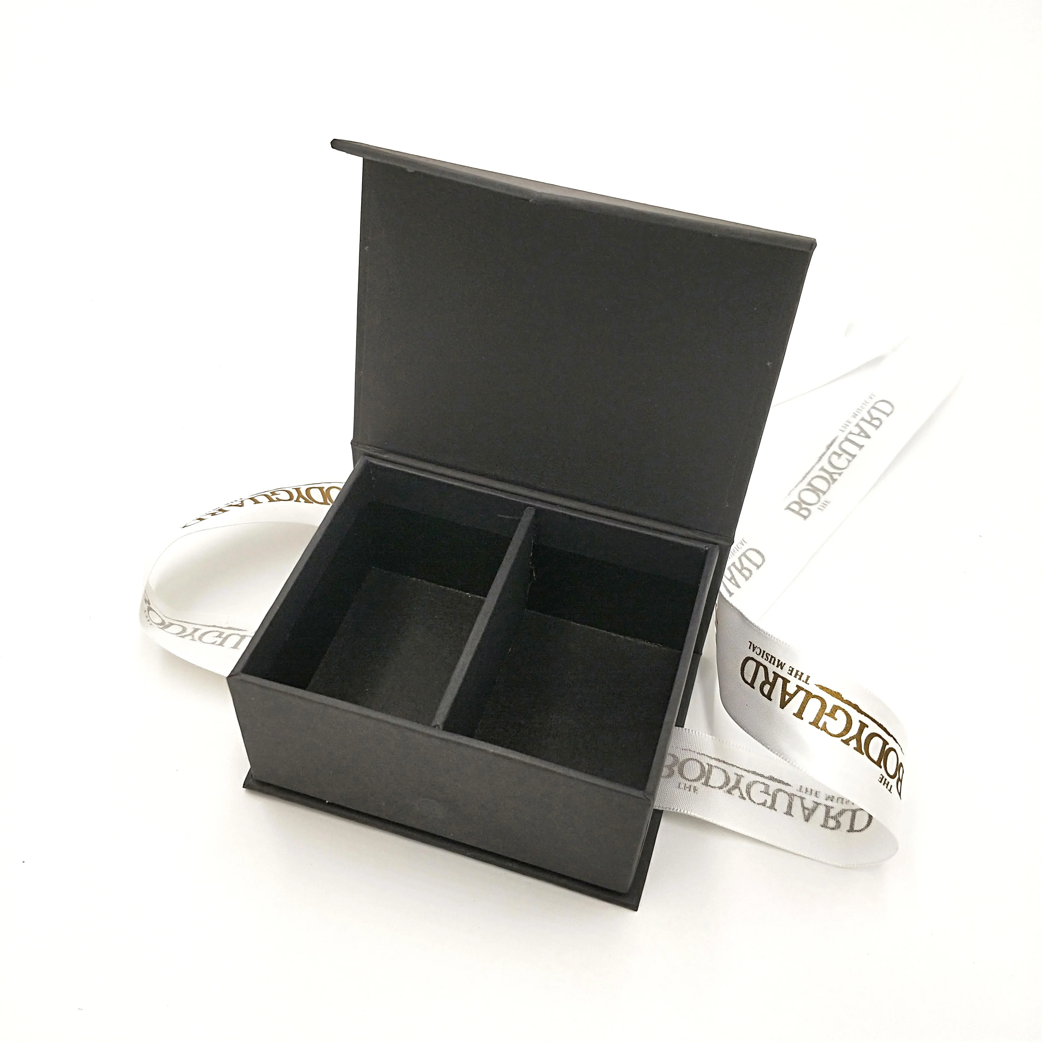 Mini Matte Black Gift Boxes With Lid And Ribbon Design Buy