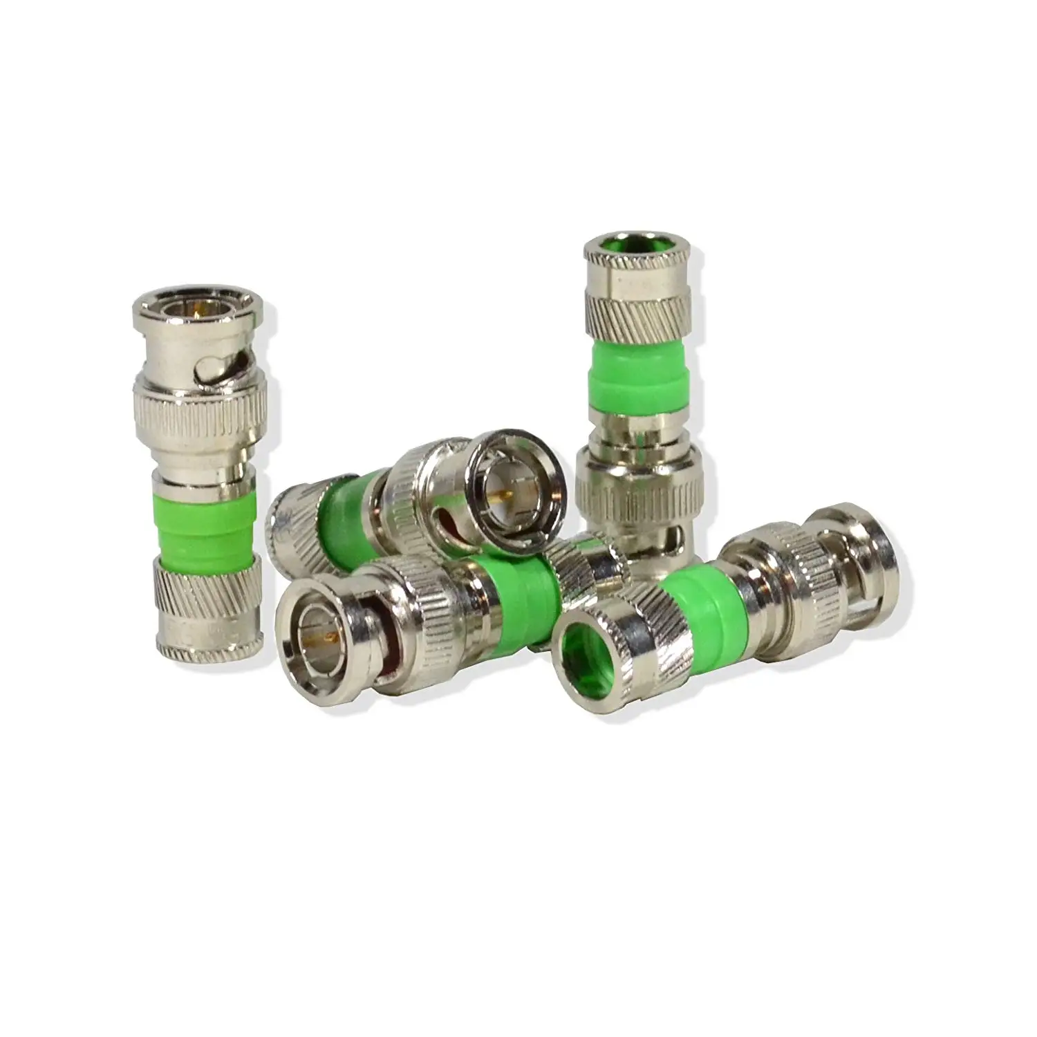 200 PACK 75 OHM COAXIAL CABLE RG59 CCTV BNC COMPRESSION TYPE CONNECTOR