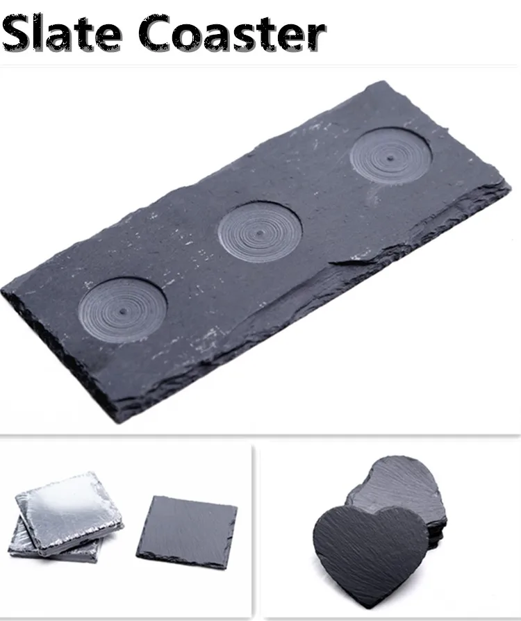 Chinese Cheap Natural Black Round Slate Plate Buy Slate Plate,Round