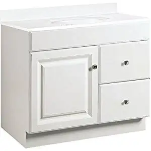Square with Raised Panel by Kendor 31H x 11W Unfinished Oak Cabinet Door