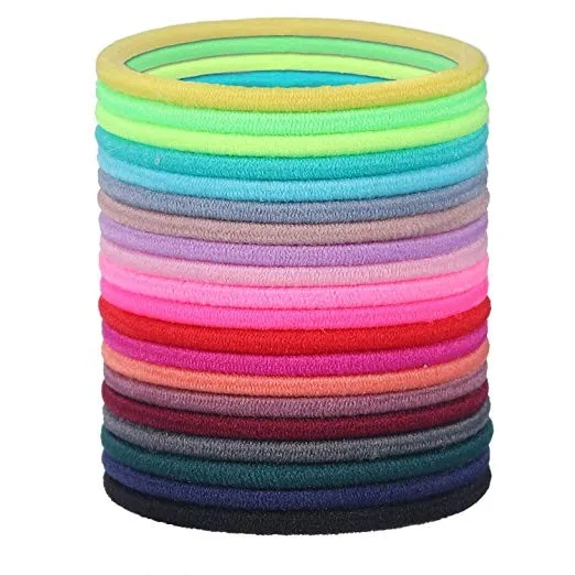 Wholesale Polyester Round Elastic Hair Bands Rubber Hair Ties Buy