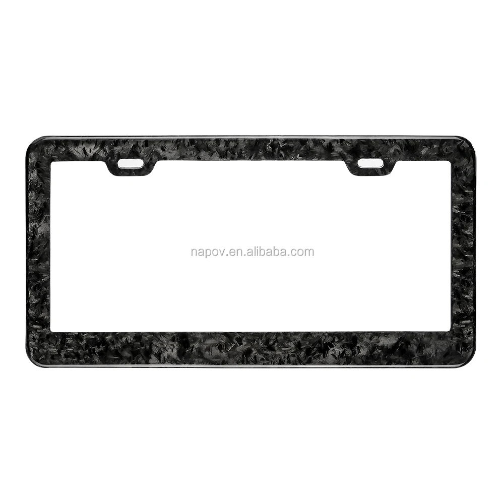 2019 High Quality License Plate Frame American Black Real Carbon Fiber