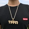 Tennis Chain Bubble letter Iced Ring