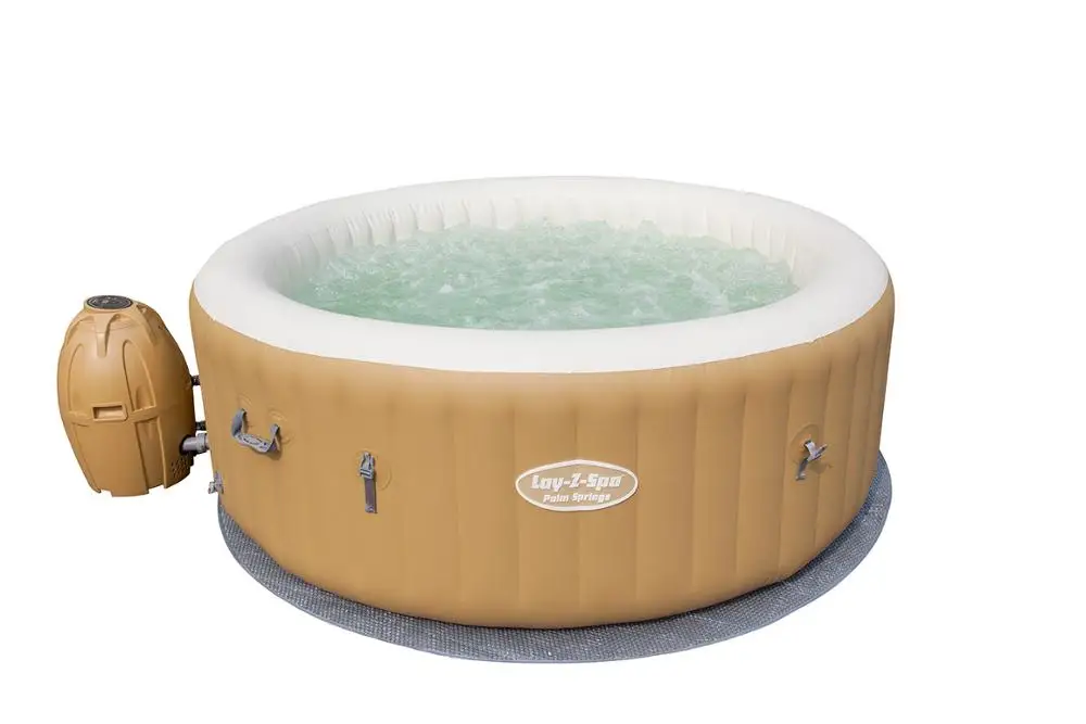 saluspa inflatable springs palm tub airjet spa jacuzzi outdoor pool hydro jet bestway tubs mini jazzy swimming coleman air pools