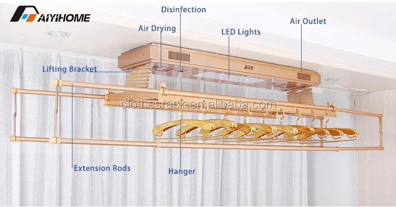 Singapore Ceiling Clothes Rack Best Clothes Rack Supplier View Singapore Ceiling Clothes Rack Aiyi Product Details From Nanchang Aiyi Home Supplies