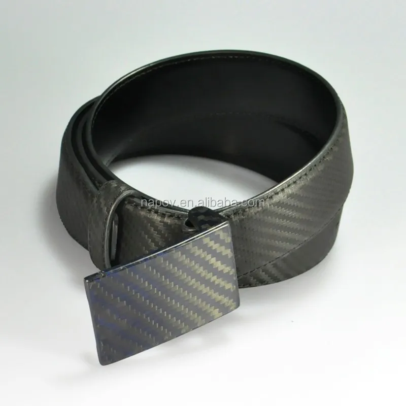 Hot Sale Luxury Carbon Fiber Belts Leather Men Custom Made Carbon Fiber