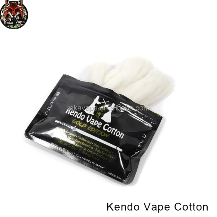 Какую вату для вейпа. Хлопок kendo gold. kendo vape cotton gold edition. вата кендо. cotton вата для вейпа.
