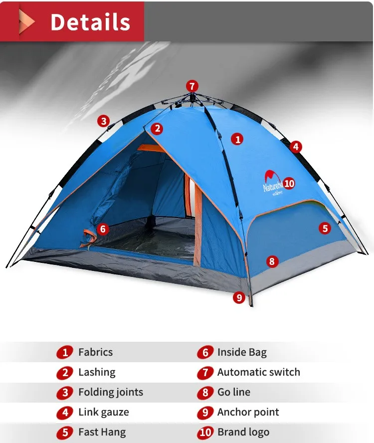 nature hike tent