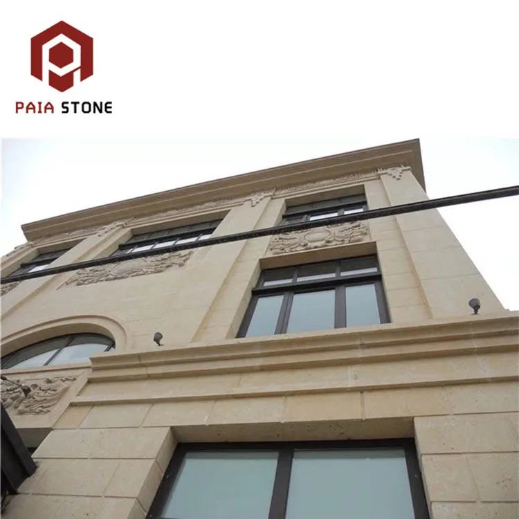 Revestimiento De Pared Exterior Beige Piedra Caliza Precio - Buy Precio