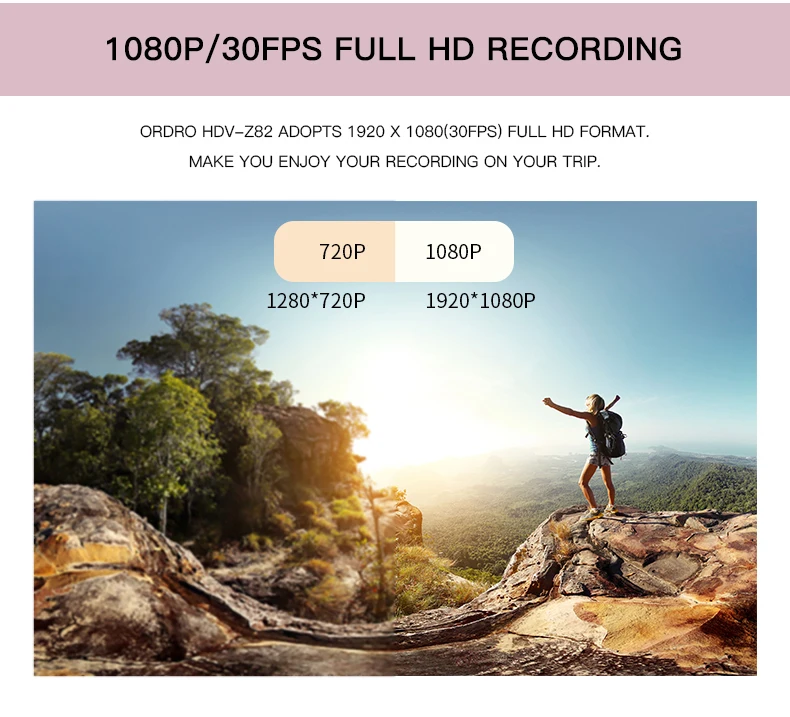 ORDRO Z82HD 120x digital zoom Handycam 10X optical zoom professional wifi for vlogging pocket video camera