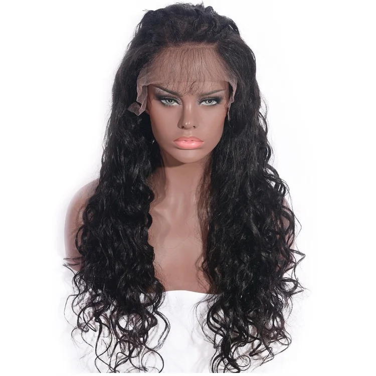 New Arrival Raw Indian Hair Unprocessed Invisible Lace Front Wig 180 Density Curly Virgin Full