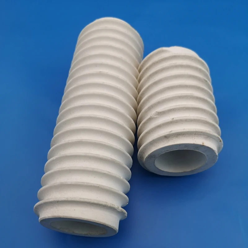 95 Alumina Thread Ceramic Tube Al2o3 Buy Alumina Threaded Ceramic