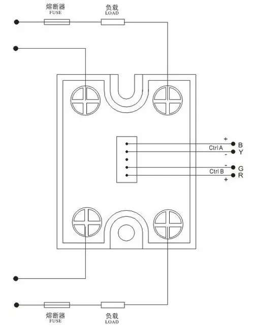 Zero Crossing Dual Phase Solid State Relay Ssr Relay Model Xssr2da4840