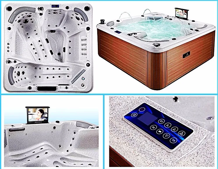 Hot Sale Italian Style Outdoor Freestanding Fiberglass Hot Tub Covers