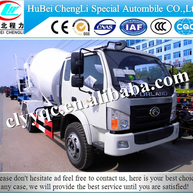 foton 3-6cmb cement mixer truck, small concrete mixer truck