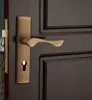 Brass Finish Cheap Door Handles Simple Design Home Hardware Handle Brass Mortise Door Locks For Home Zinc Copper Lock
