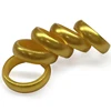 Promotional silicone finger gold copper sliver ring metallic looking ring