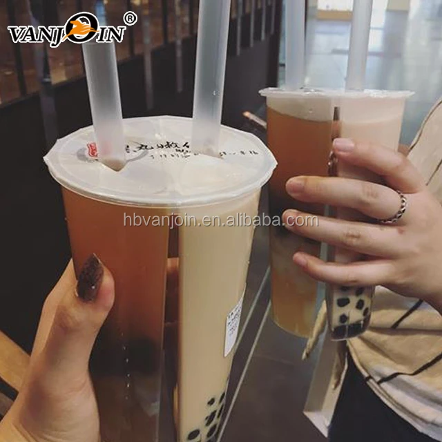 PP Plastic Cups (95mm)  Good Times print for Bubble Tea, Boba Tea –