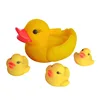 Amazon hot sale cheap rubber duck 5pack baby swimming bath toy with high quality