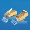 XL-516 Two pieces Gold-plated copper shell sftp shield cat6 stp cat6a rj45 modular connector