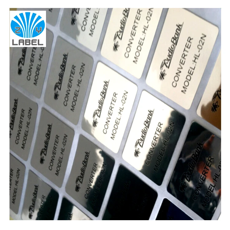 Glossy Silver Foil Label Stickers Shining Label Stickers With Full Color Printing Label Reflect ...