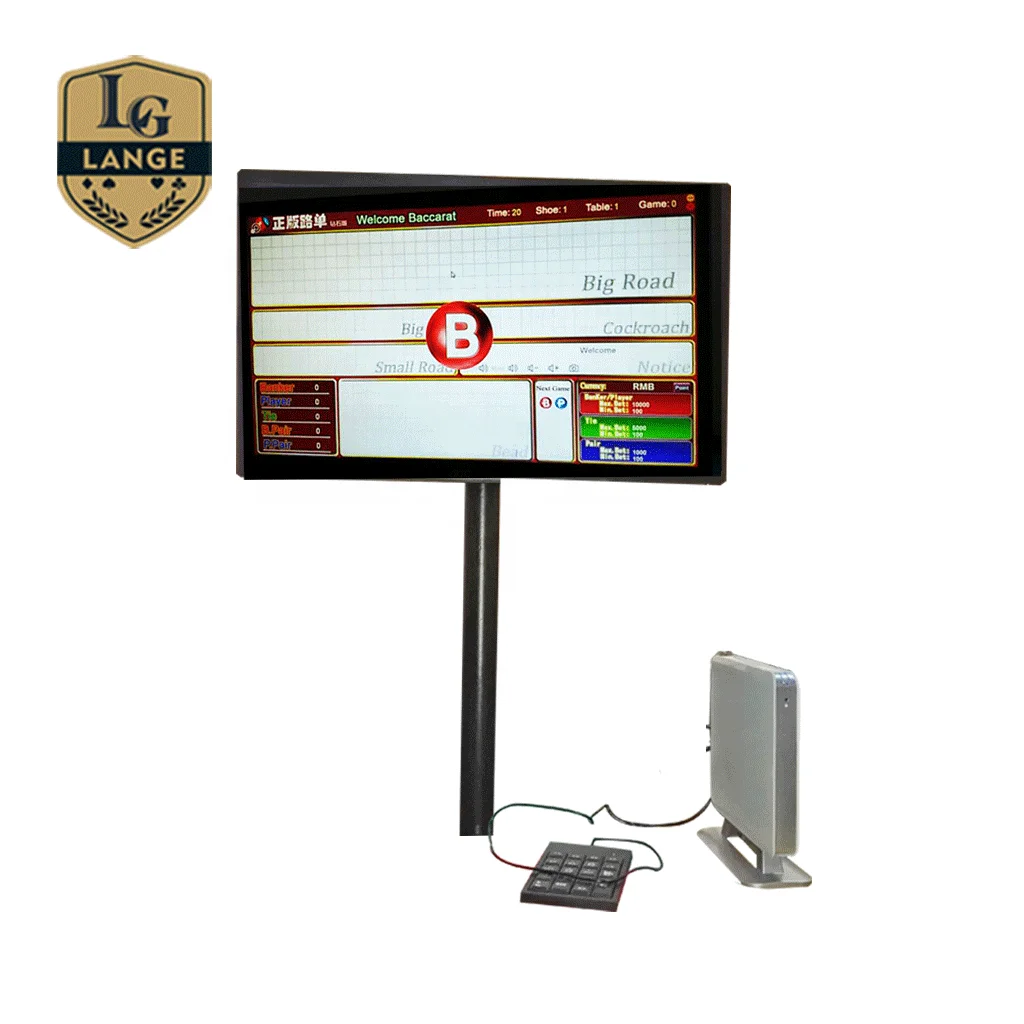 Casino Accessories Hd 24 Inch Screen Monitor With English Baccarat