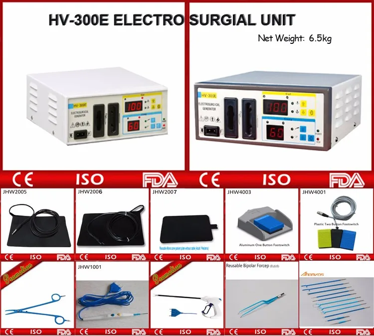 Cutting And Coagulation Electrosurgical Unit Hv300e Mini For General