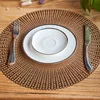 Heat resistant proof foil round Vinyl placemat
