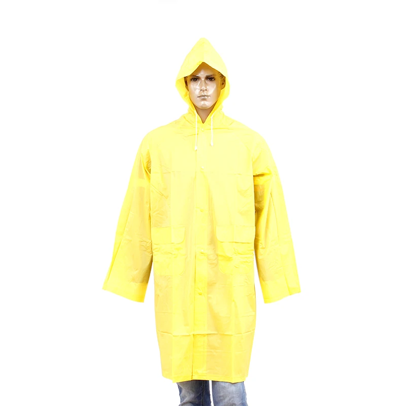 Custom Hoge Kwaliteit Gele Kleur Regenjas Pvc Mannen Regen Militaire Groene Mens Pvc Regen Jas Met Custom Logo Buy