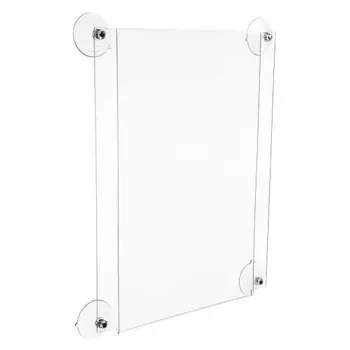 A4 Acrylic Wall Mounted Suction Cup Sign Holder Buy A4 Suction