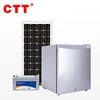 CTT brand dc power solar refrigerator deep freezer with solar panel