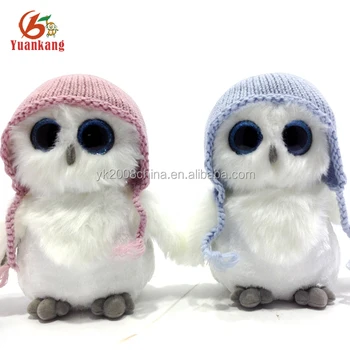 Kustom Grosir Boneka Hewan Lucu Mini Mata Besar Merah Muda Hitam