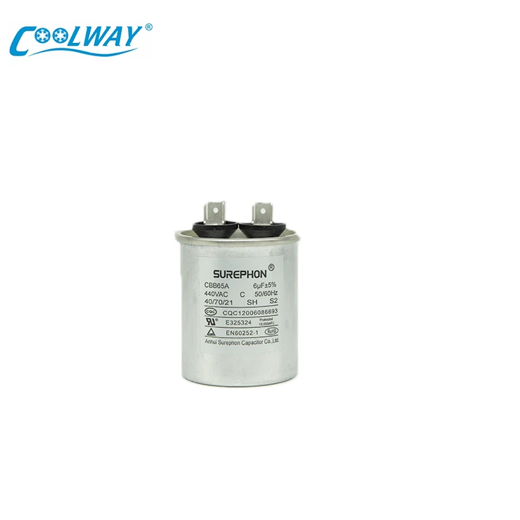 Air Conditioner Compressor Capacitor Washing Machine Capacitor 370/440V CBB60 CBB65 Electric Motor