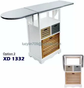 Ironing Board With Storage Cabinet Drawer Unit Folding For Laundry
