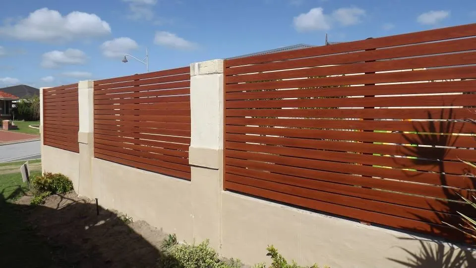 Aluminium Wood Grain Slat Fencing - Buy Aluminium Wood Grain Slat ...