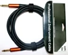flexible Flex Dual Shielded Guitar Bass Effects cable 6.35mm guitar cable with 1/4" gold connectors