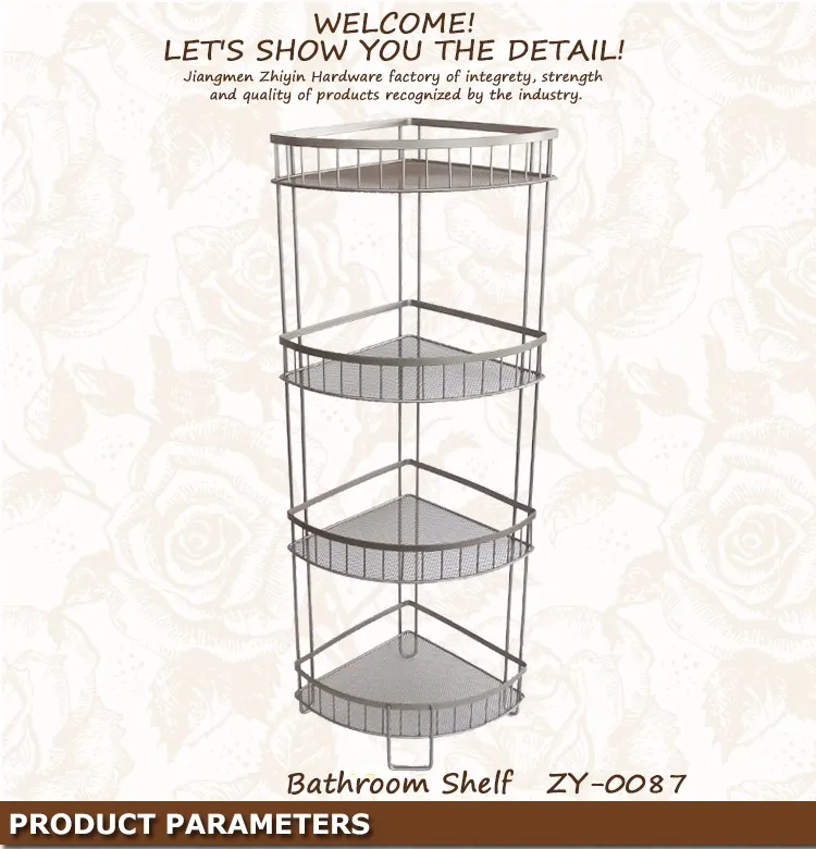 3 4 Layers Tier Floor Stand Corner Shelving Shelf Unit Kitchen