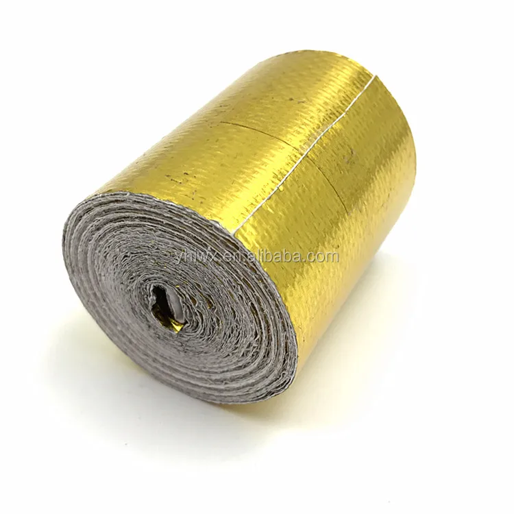 Car 200" Reflective 1200°f Continuous Roll SelfAdhesive Heat Shield Wrap Tape 5M Car 200" Reflective 1200°f Continuous Roll SelfAdhesive Heat Shield Wrap Tape 5M