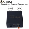 Digital Optical Coaxial To Analog Rca R/l Audio Converter With 3.5 Mm Jack,24-bit Dac With Dc 5v Power Supply Adapter