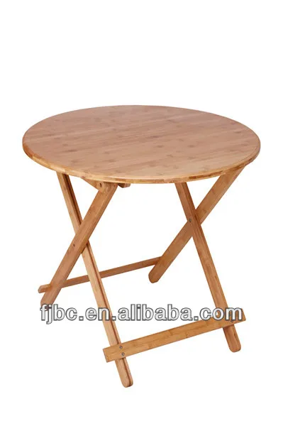 chinese style bamboo 70 round folding dining table