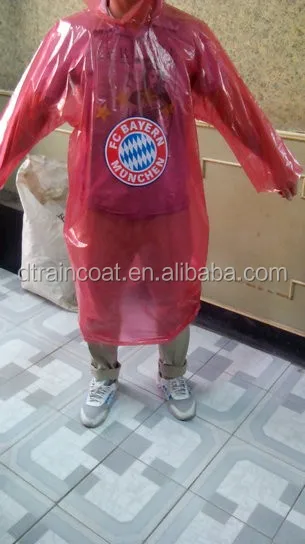 PE material and rain poncho  Type raincoat.jpg