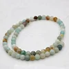 Semiprecious stone yiwu beads market amazonite gem beads